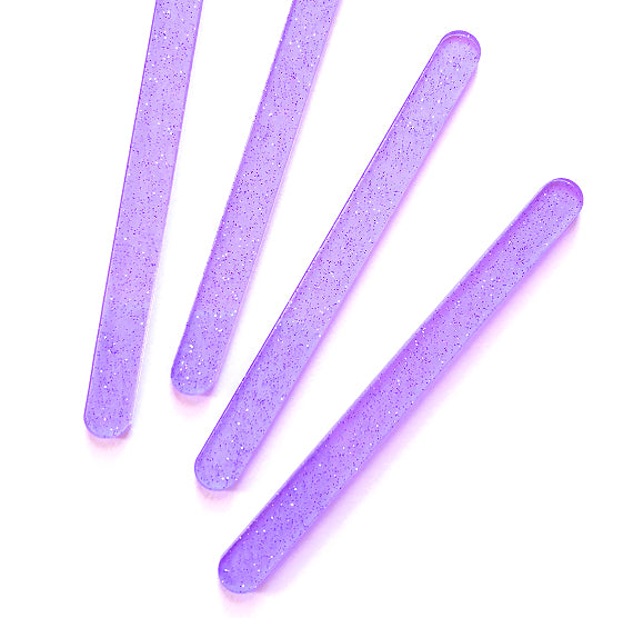 Acrylic Popsicle Sticks: Glitter Soft Purple | www.sprinklebeesweet.com