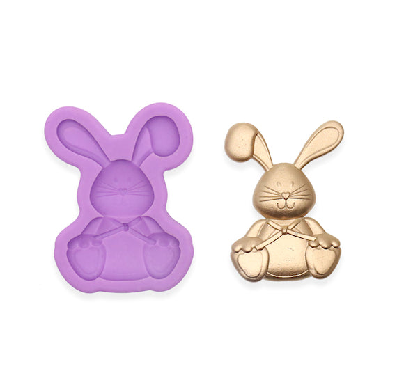 Easter Fondant Mold: Bunny Rabbit | www.sprinklebeesweet.com