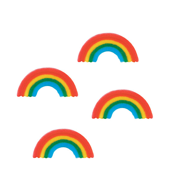 Rainbow Sugar Toppers | www.sprinklebeesweet.com