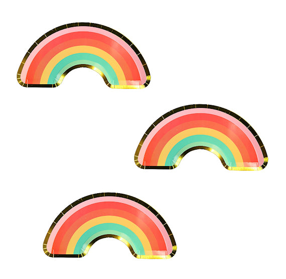Rainbow Plates | www.sprinklebeesweet.com