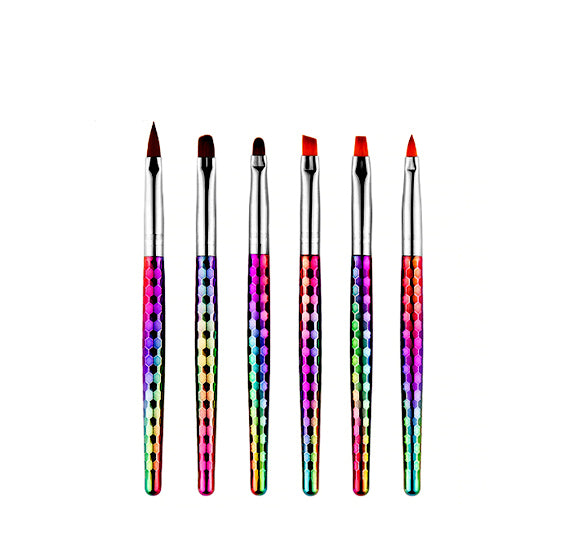 Rainbow Paint Brush Set: Short | www.sprinklebeesweet.com