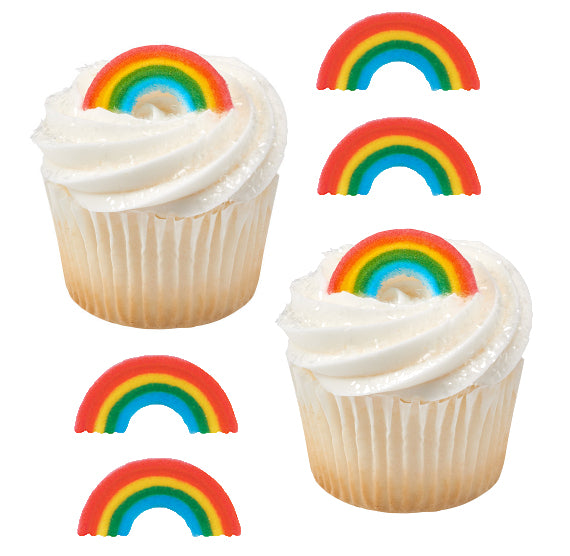 Rainbow Sugar Toppers | www.sprinklebeesweet.com