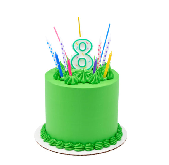 Rainbow Birthday Candles: Glitter | www.sprinklebeesweet.com