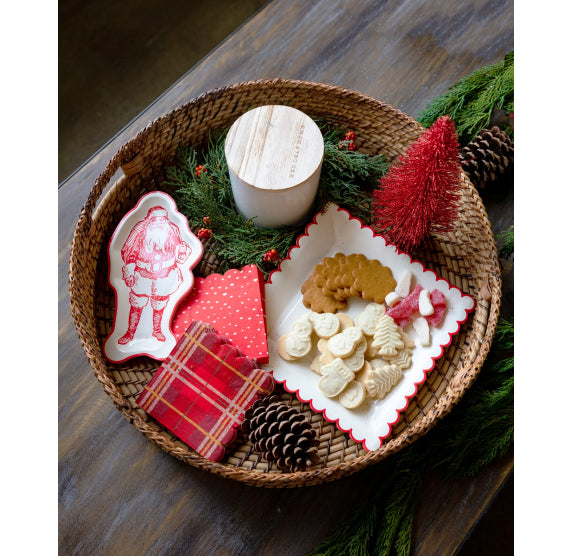 Red with Snow Napkins | www.sprinklebeesweet.com