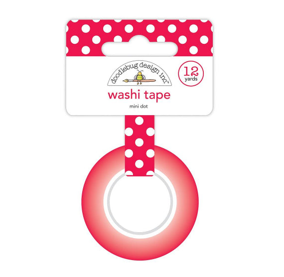 Red Mini Dot Washi Tape | www.sprinklebeesweet.com