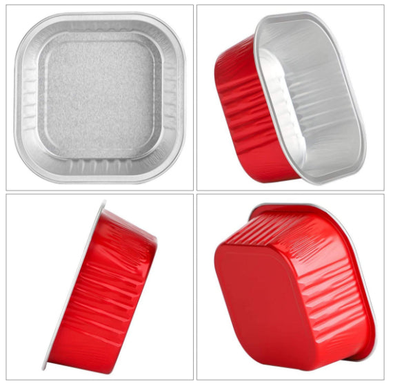 Square Snack Cake Pans with Lids: Red | www.sprinklebeesweet.com