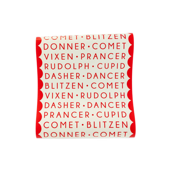 Reindeer Names Paper Table Runner | www.sprinklebeesweet.com