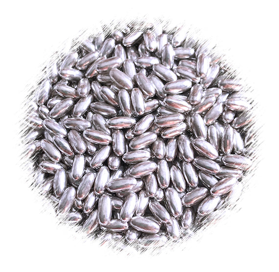 Silver Rice Dragees | www.sprinklebeesweet.com