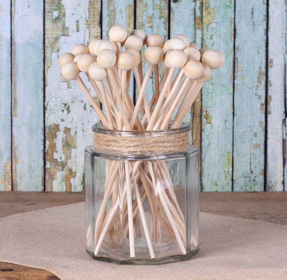 Wooden Rock Candy Sticks | www.sprinklebeesweet.com