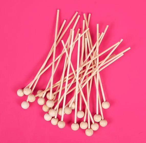 Wooden Rock Candy Sticks | www.sprinklebeesweet.com