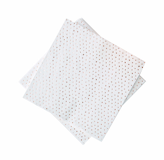 Rose Gold Napkins: Mini Polka Dot | www.sprinklebeesweet.com