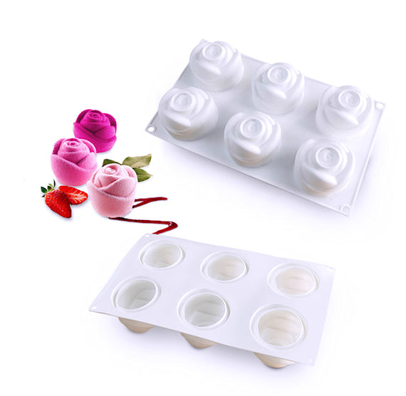 Silicone Dessert Mold: Rose Bud | www.sprinklebeesweet.com