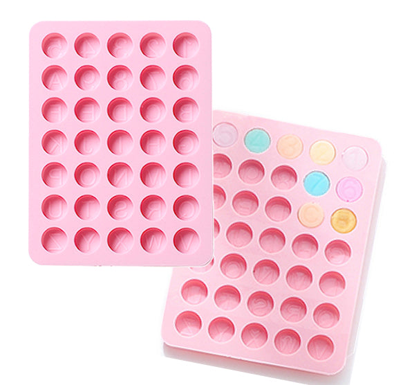 Round Numbers + Letters Mold | www.sprinklebeesweet.com