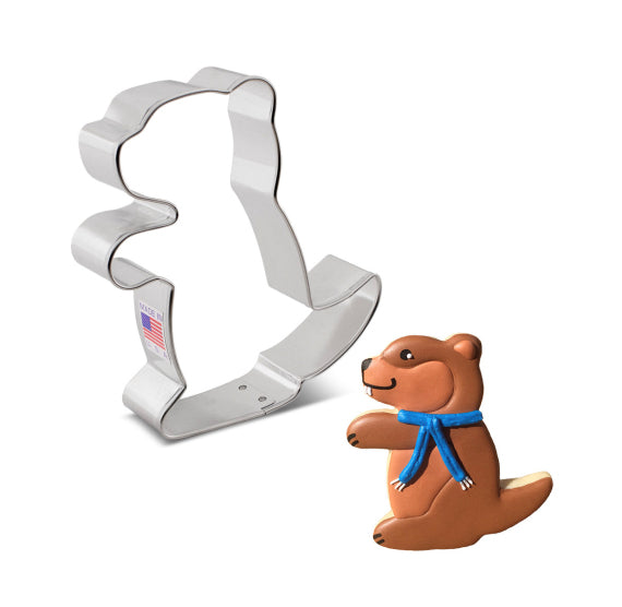 Groundhog Cookie Cutter | www.sprinklebeesweet.com