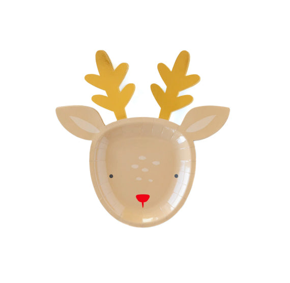 Reindeer Shaped Plates: Dear Rudolph | www.sprinklebeesweet.com