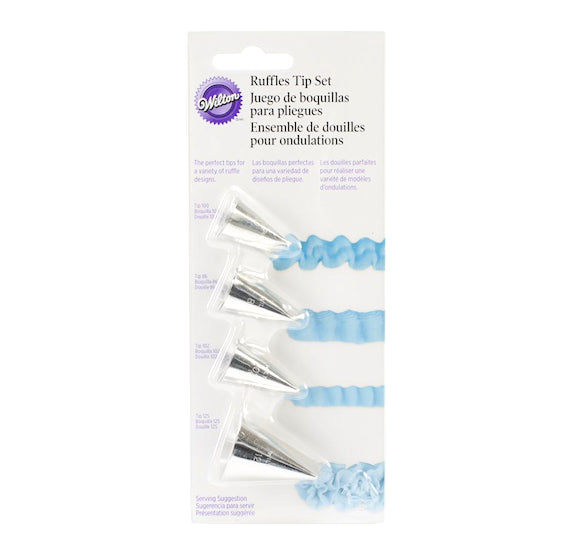 Wilton Small Frosting Tip Set: Ruffles | www.sprinklebeesweet.com