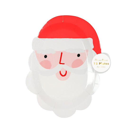 Santa Plates: Cookie Plates | www.sprinklebeesweet.com