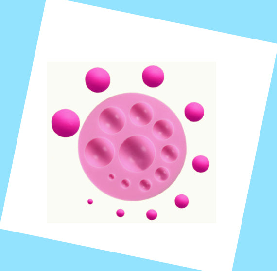 Half Sphere Fondant Mold: Assorted Sizes | www.sprinklebeesweet.com