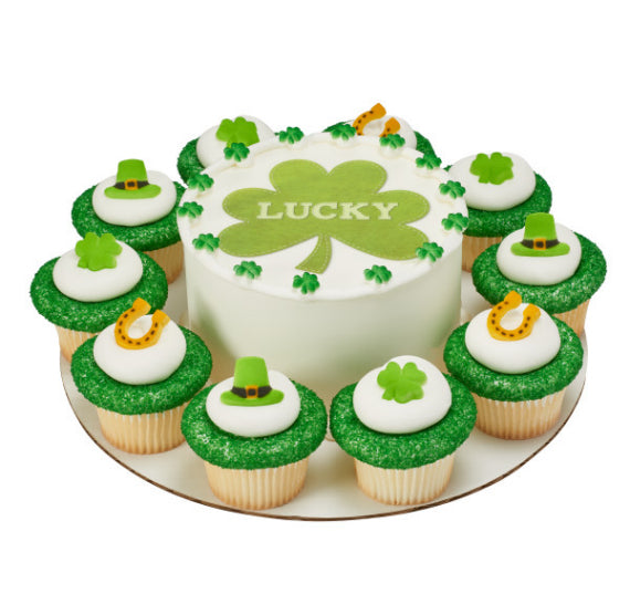 St. Patrick's Day Sugar Toppers Boxed Set with FREE GIFT | www.sprinklebeesweet.com