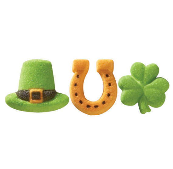 St. Patrick's Day Sugar Toppers Boxed Set with FREE GIFT | www.sprinklebeesweet.com