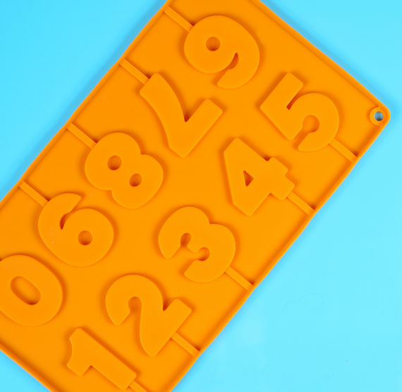 Silicone Numbers Lollipop Mold | www.sprinklebeesweet.com