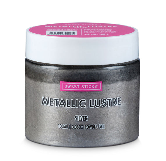 Silver Luster Dust: Two Sizes Available | www.sprinklebeesweet.com