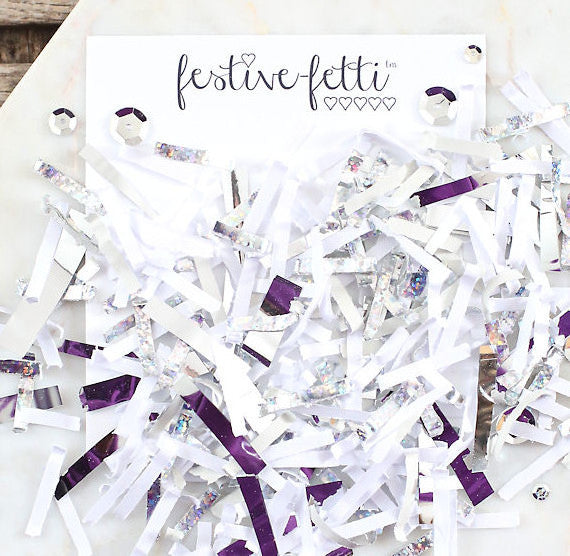 Festivefetti Silver Confetti | www.sprinklebeesweet.com
