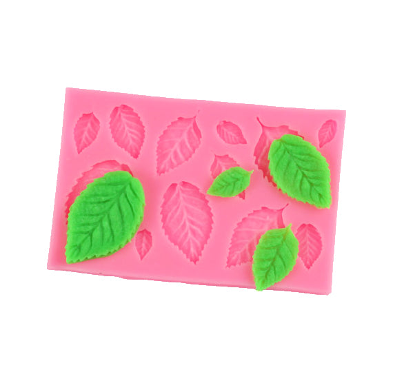 Simple Leaf Mold: Fondant + Chocolate | www.sprinklebeesweet.com