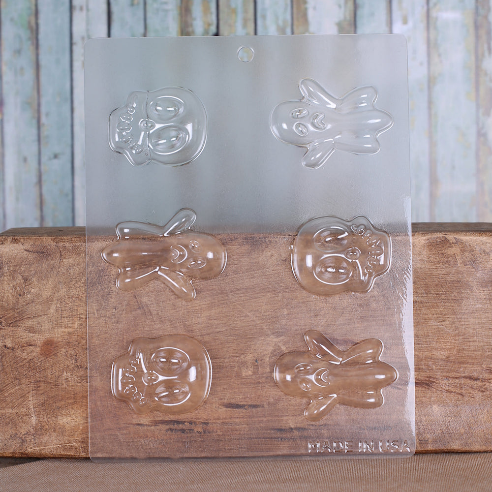 Halloween Candy Mold: Ghost & Skull | www.sprinklebeesweet.com