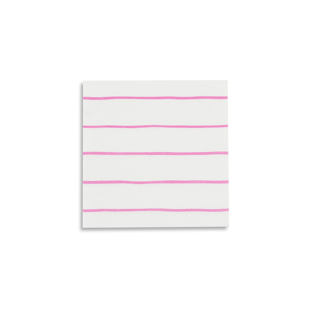 Striped Light Pink Cocktail Napkins | www.sprinklebeesweet.com