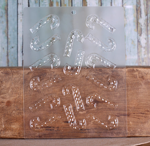 Candy Cane Chocolate Mold: Small | www.sprinklebeesweet.com