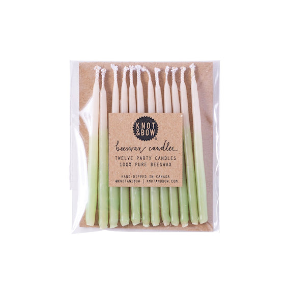 Green Birthday Candles: 3" | www.sprinklebeesweet.com