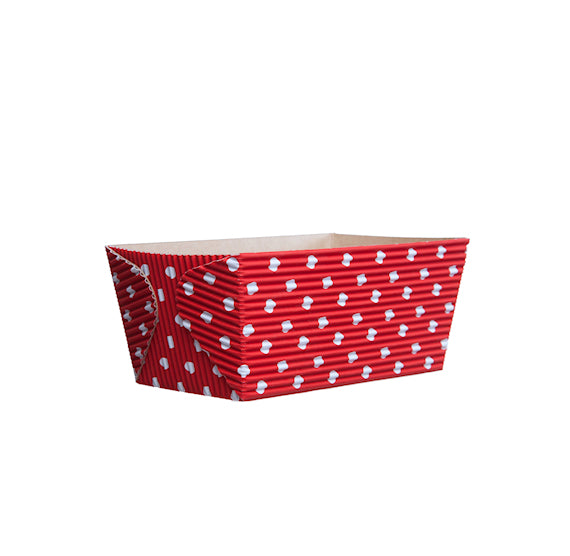 Small Loaf Pans: Red Polka Dot | www.sprinklebeesweet.com