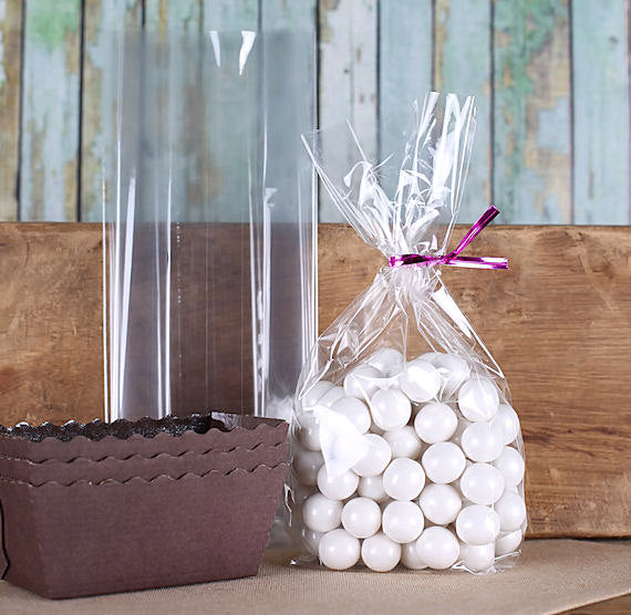 Narrow Gusseted Cellophane Bags: 3 x 8.25" | www.sprinklebeesweet.com