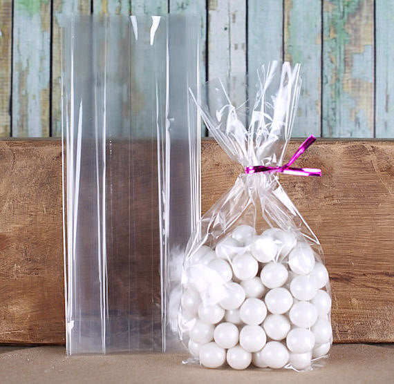 Narrow Gusseted Cellophane Bags: 3 x 8.25" | www.sprinklebeesweet.com
