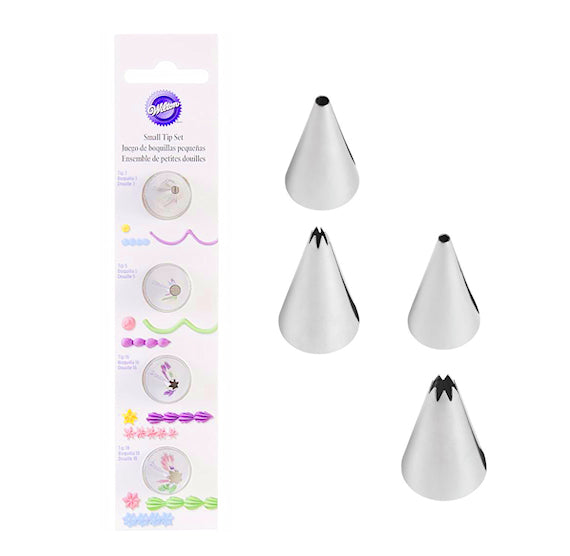 Wilton Small Frosting Tip Set: Round + Star | www.sprinklebeesweet.com
