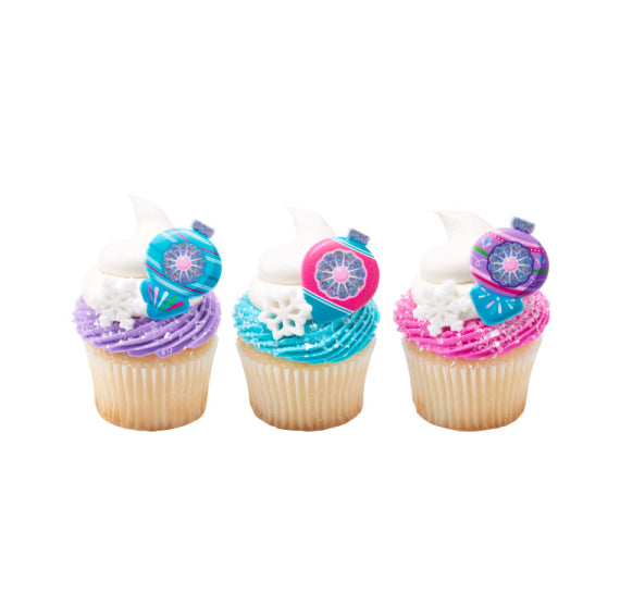 Assorted Snowflake Sugar Toppers | www.sprinklebeesweet.com