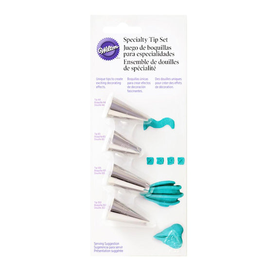 Wilton Small Frosting Tip Set: Specialty | www.sprinklebeesweet.com