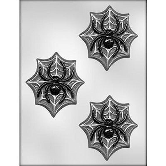 Halloween Candy Mold: Spider on Web | www.sprinklebeesweet.com