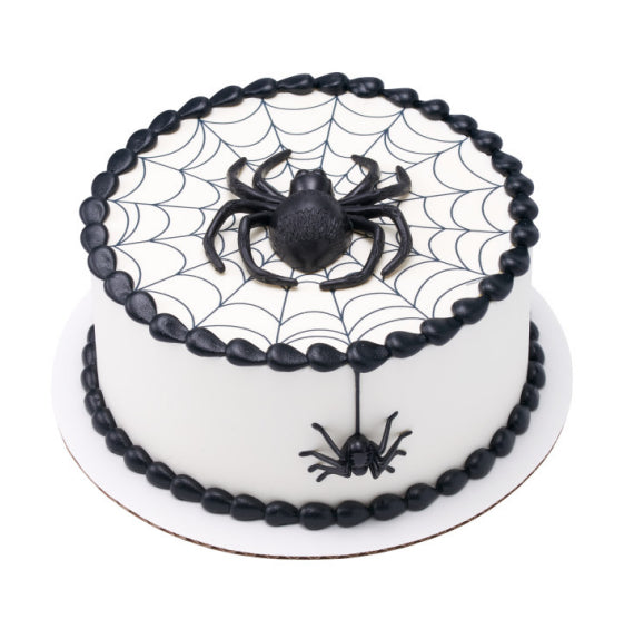 Halloween Cake Toppers: Spider + Bat | www.sprinklebeesweet.com