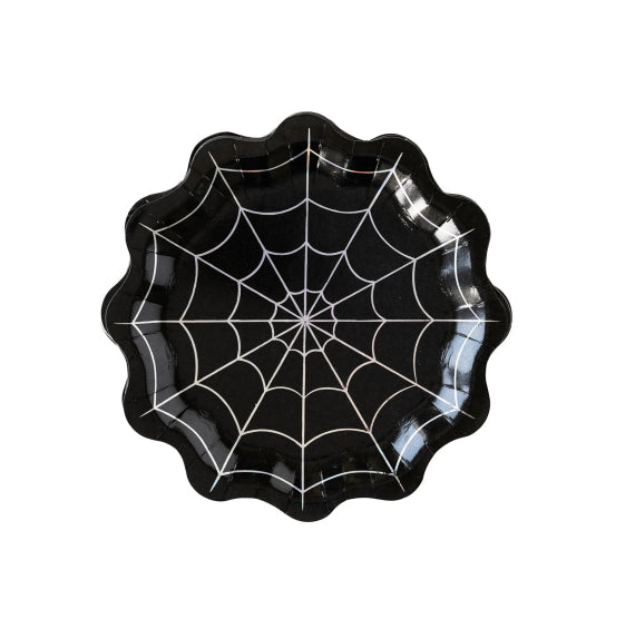 Holographic Spider Web Plates | www.sprinklebeesweet.com