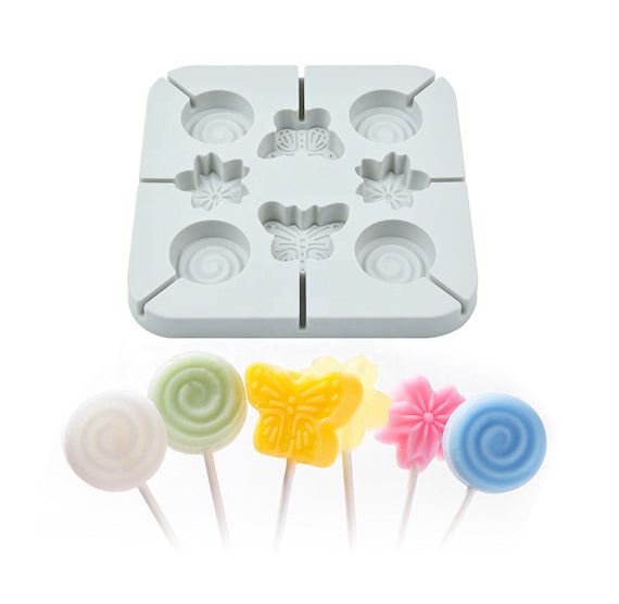 Silicone Lollipop Mold: Spring Flowers | www.sprinklebeesweet.com