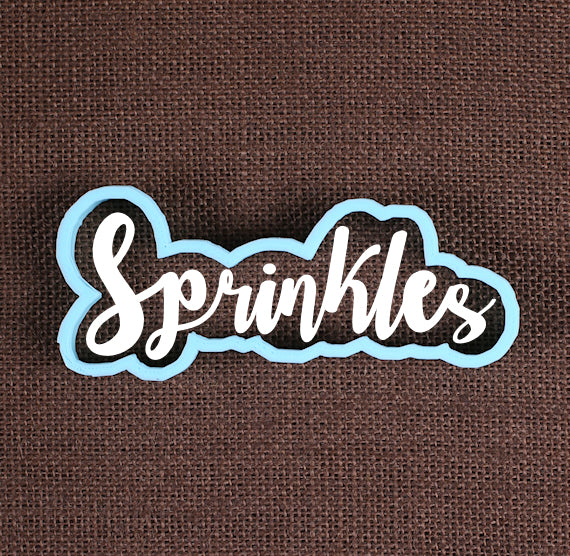 Designer Sprinkles Cookie Cutter | www.sprinklebeesweet.com