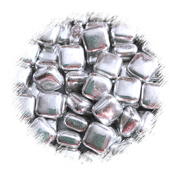 Square Silver Dragees | www.sprinklebeesweet.com