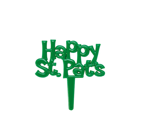 Happy St. Patrick's Day Cupcake Picks | www.sprinklebeesweet.com