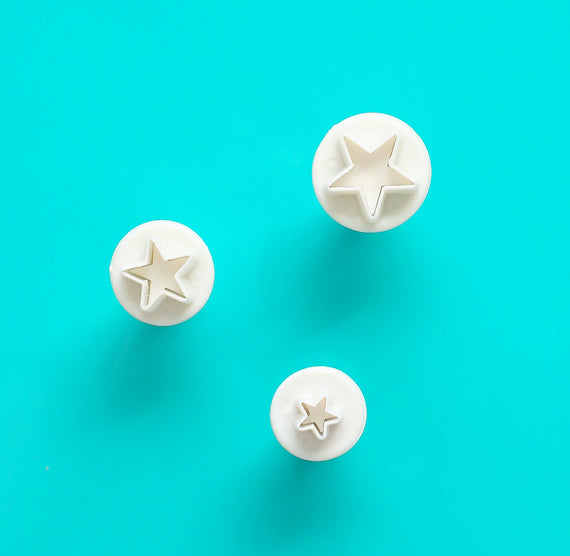 Mini Star Fondant Cutter Set: 3 Piece Set | www.sprinklebeesweet.com