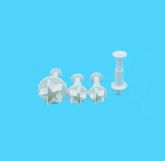 Mini Star Fondant Cutter Set: 4 Piece Set | www.sprinklebeesweet.com
