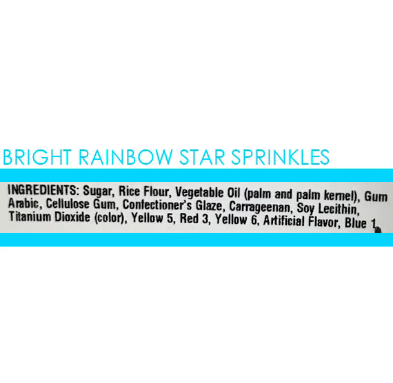 Bulk Sprinkles: Bright Rainbow Star | www.sprinklebeesweet.com