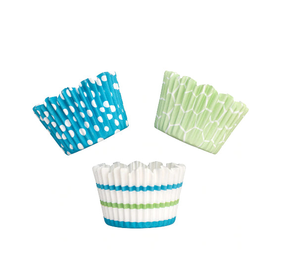 Sweet Tooth Fairy Cupcake Liners: Lime + Blue - 24 Count | www.sprinklebeesweet.com