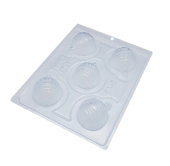BWB 3 Part Mold: 10051 Striped Christmas Ball | www.sprinklebeesweet.com
